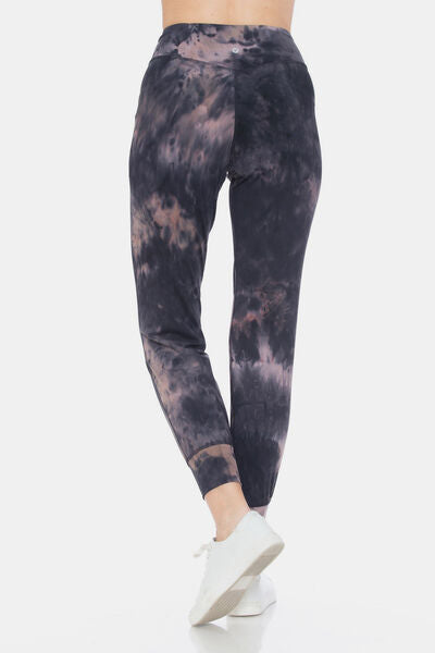 Leggings Depot Tie-Dye High Waist Cropped Leggings - Flyclothing LLC