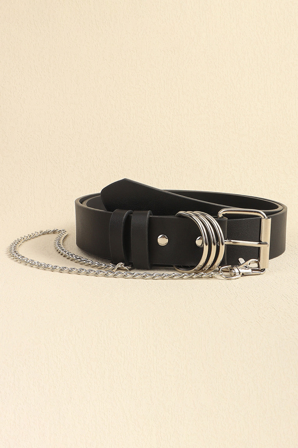 PU Leather Alloy Chain Belt - Flyclothing LLC