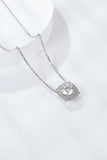 1 Carat Moissanite Flower Shape Pendant Chain Necklace - Flyclothing LLC