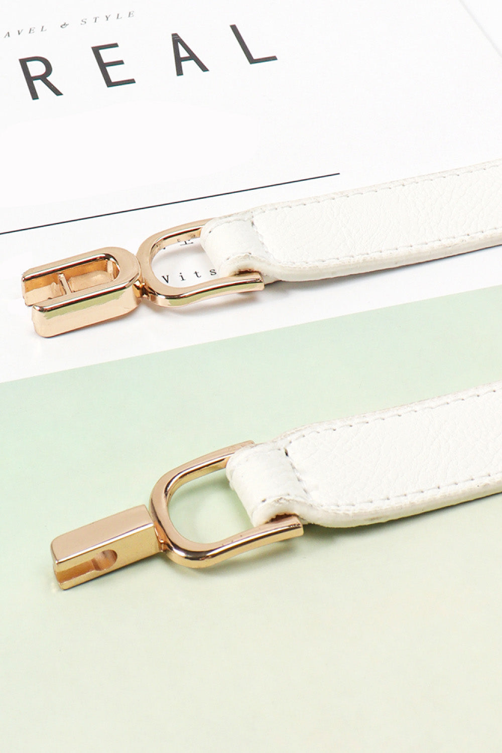 Alloy Buckle Elastic Belt - Trendsi