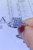 1 Carat Moissanite Square Ring - Flyclothing LLC