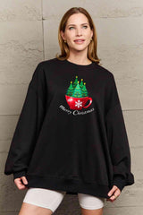 Simply Love Full Size MERRY CHRISTMAS Graphic Sweatshirt - Flyclothing LLC