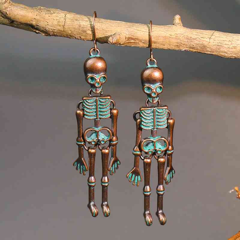 Skeleton Alloy Earrings - Flyclothing LLC