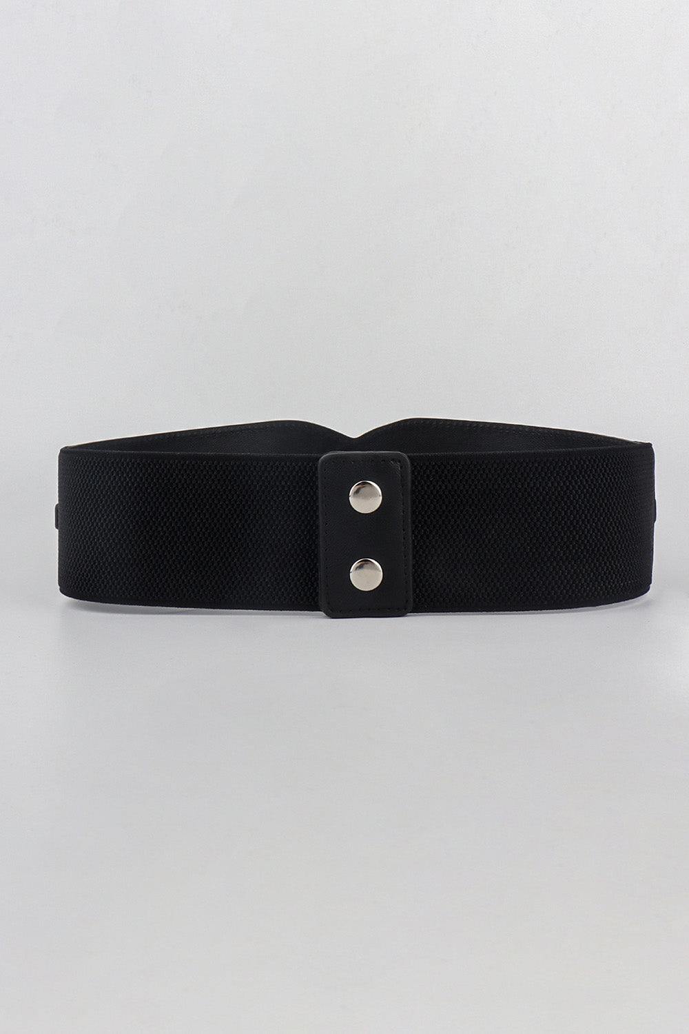 Elastic Wide PU Belt - Flyclothing LLC