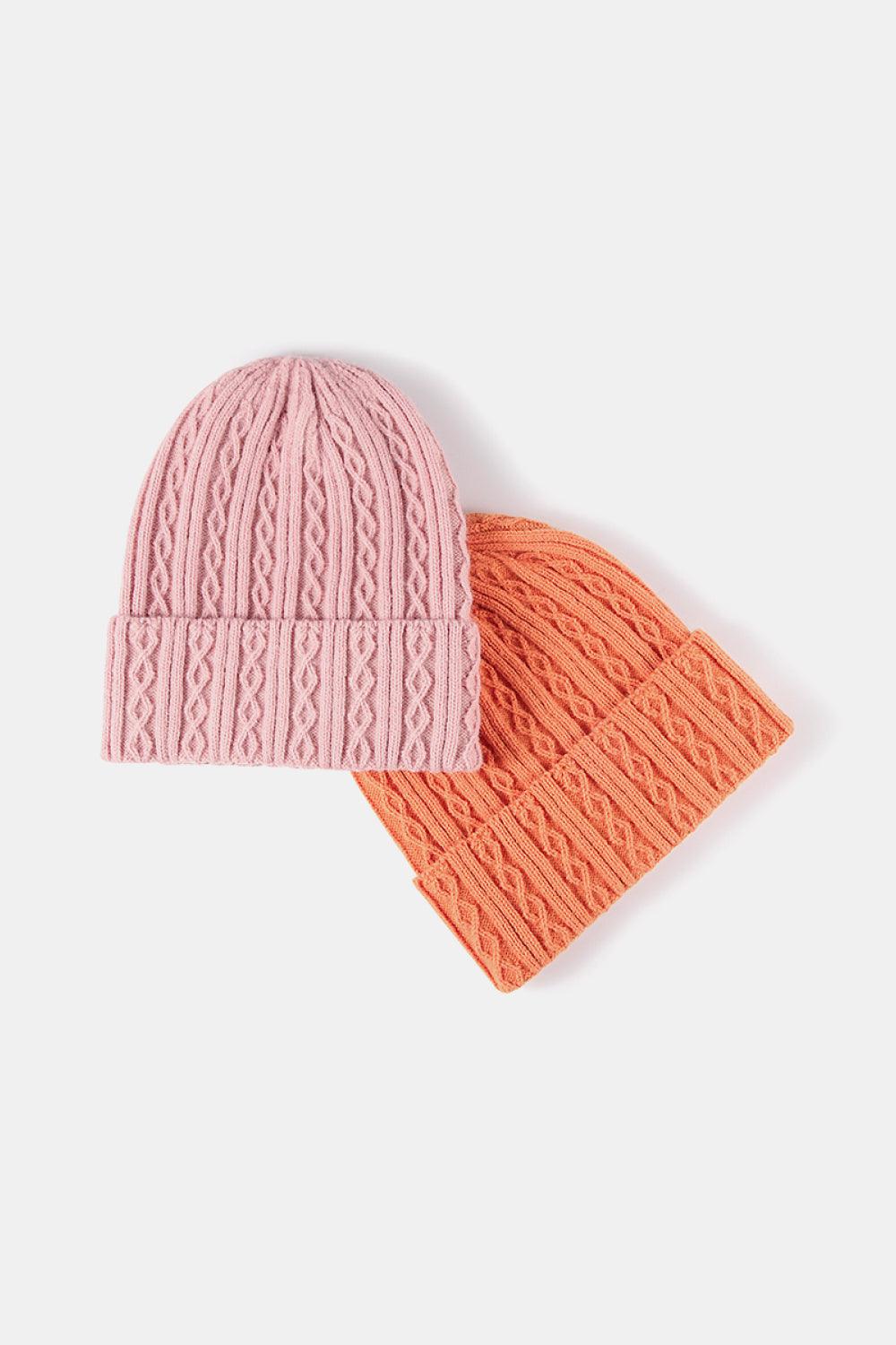 Mixed Knit Cuff Beanie - Flyclothing LLC