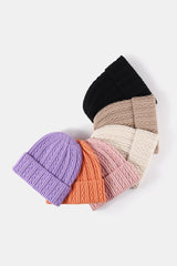 Mixed Knit Cuff Beanie - Flyclothing LLC