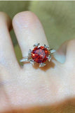 2 Carat Moissanite 6-Prong Ring in Phoenix Fire - Trendsi