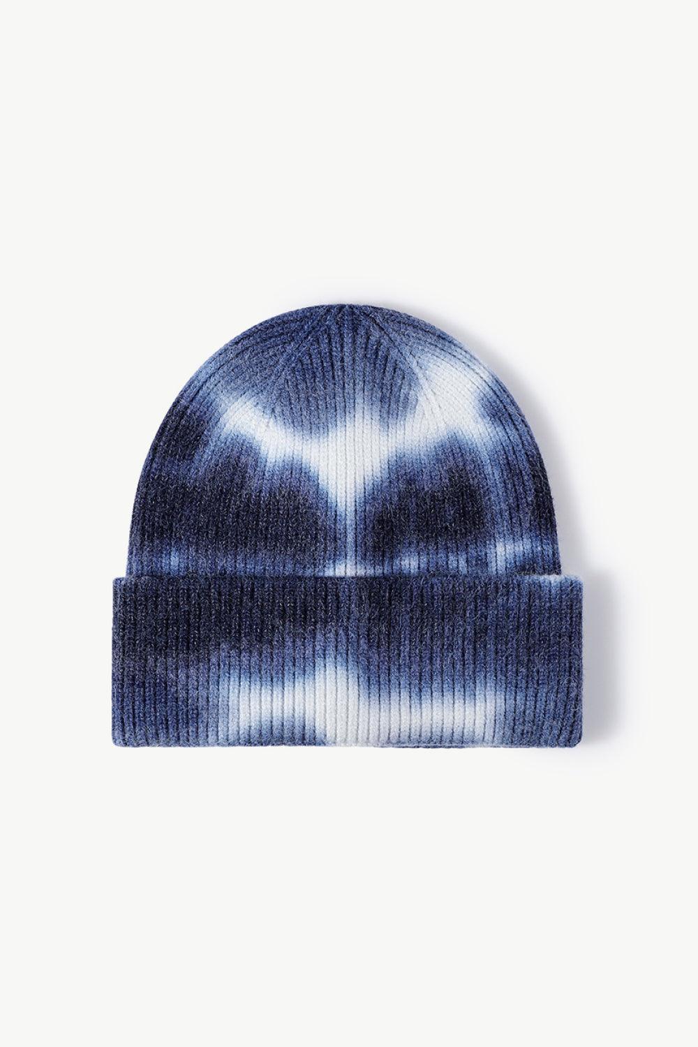 Tie-Dye Cuffed Knit Beanie - Flyclothing LLC