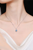 1 Carat Moissanite 925 Sterling Silver Necklace - Flyclothing LLC