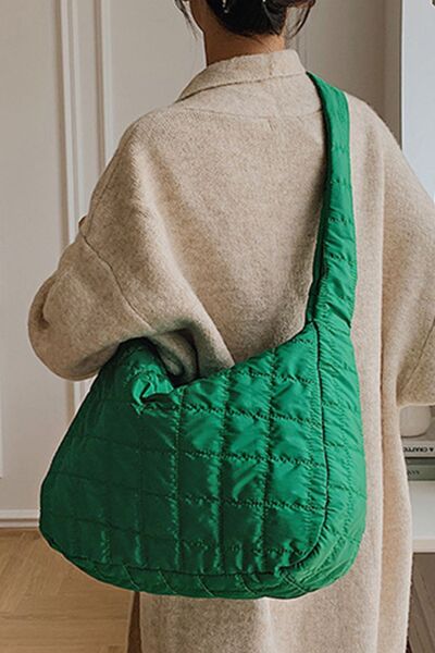 Large Quilted Shoulder Bag - Flyclothing LLC