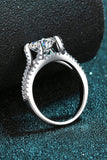 Stylish Moissanite Sterling Silver Ring - Flyclothing LLC