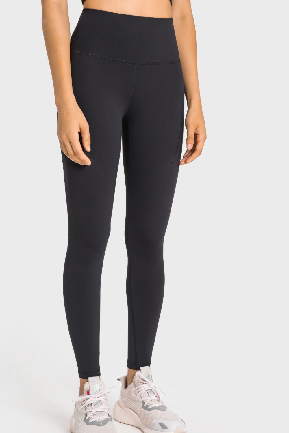 Seamless High-Rise Wide Waistband Yoga Leggings – Flyclothing LLC