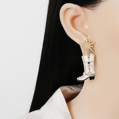 Boot Alloy Dangle Earrings - Flyclothing LLC