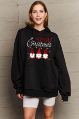 Simply Love Full Size MERRY CHRISTMAS Graphic Hoodie - Flyclothing LLC