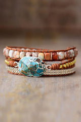 Handmade Natural Stone Copper Bracelet - Flyclothing LLC