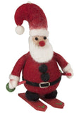 Skiing Santa Felt Ornament - Wild Woolies (H) - Flyclothing LLC