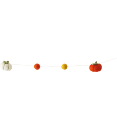 Hand Felted Garland: Pumpkins - Global Groove - Flyclothing LLC