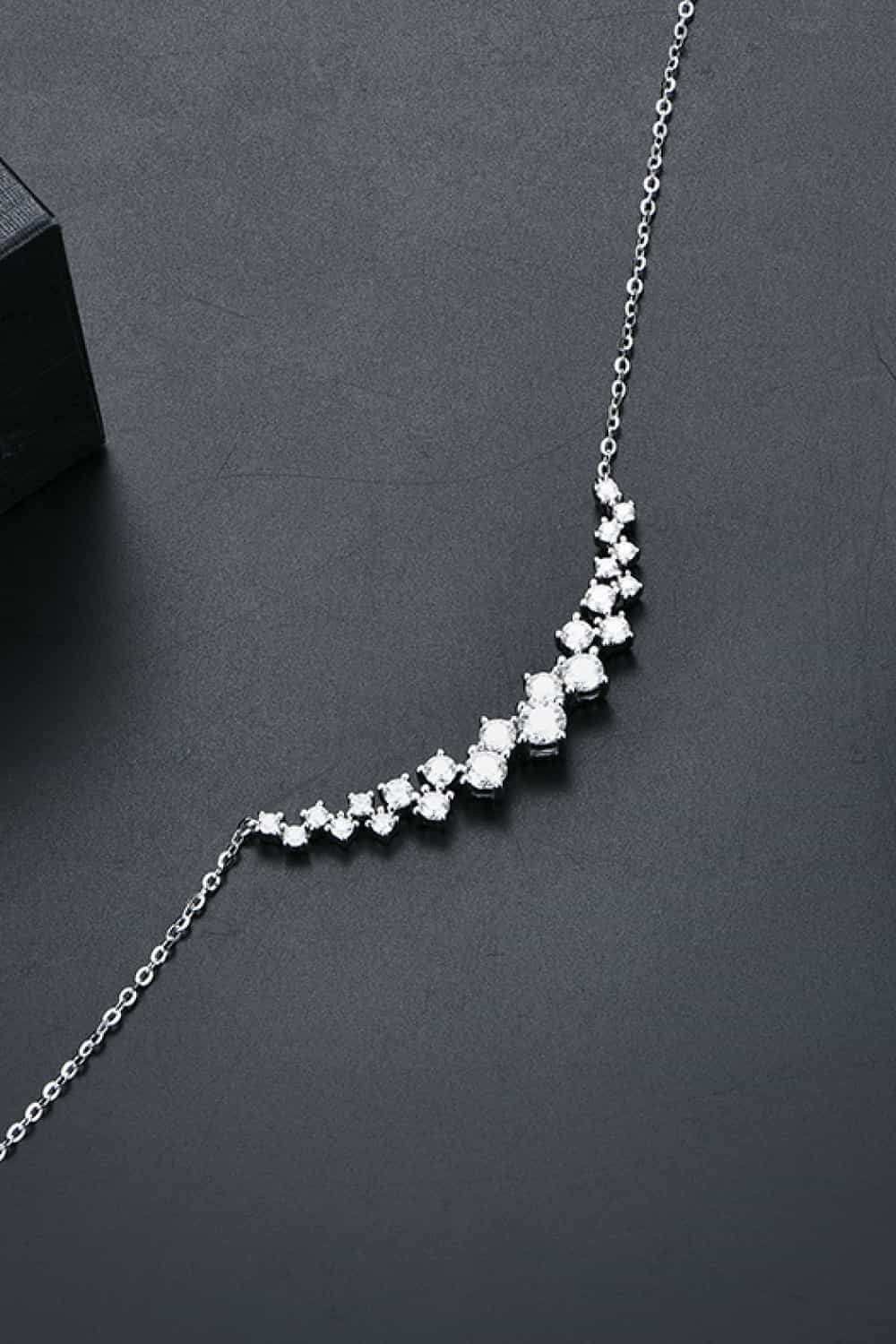 1.64 Carat Moissanite 925 Sterling Silver Necklace - Flyclothing LLC