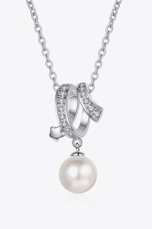 Give You A Chance Pearl Pendant Chain Necklace - Flyclothing LLC