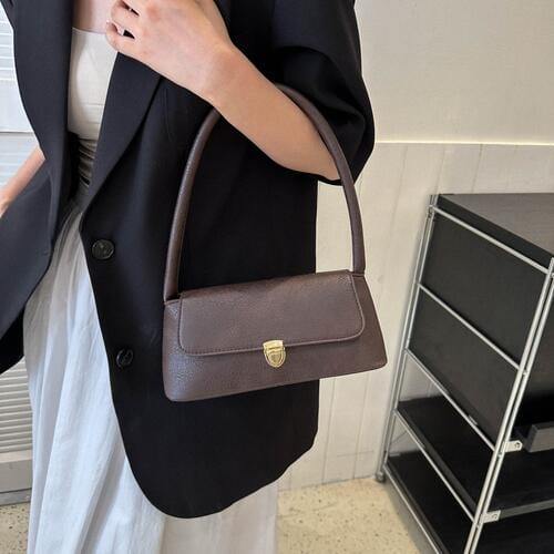 PU Leather Shoulder Bag - Trendsi