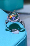 2 Carat Moissanite Emerald Green Ring - Trendsi