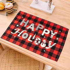 Assorted 2-Piece Plaid Placemats - Trendsi