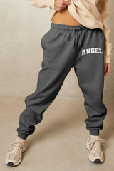 Simply Love Full Size Drawstring Angel Graphic Long Sweatpants - Flyclothing LLC