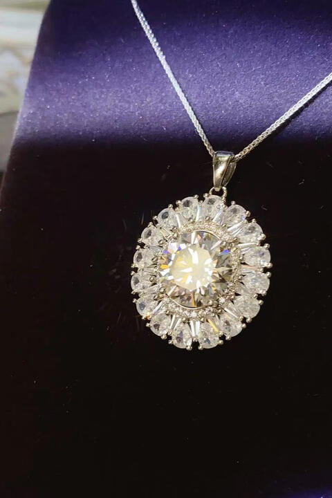 5 Carat Moissanite 925 Sterling Silver Necklace - Flyclothing LLC