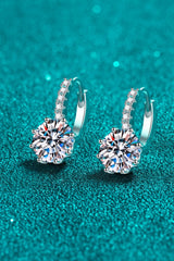 4 Carat Moissanite 925 Sterling Silver Earrings - Flyclothing LLC