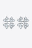 Moissanite Four Leaf Clover Stud Earrings - Flyclothing LLC