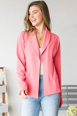 Heimish Open Front Long Sleeve Blazer - Flyclothing LLC