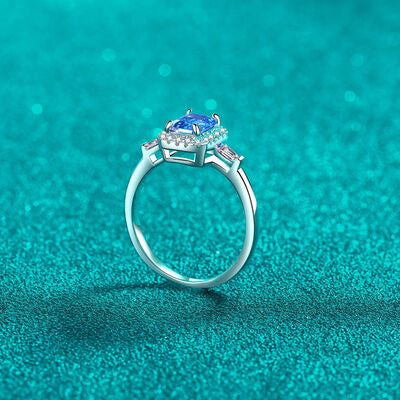 1 Carat Moissanite 925 Sterling Silver Ring - Flyclothing LLC