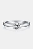 Moissanite 925 Sterling Silver Solitaire Ring - Flyclothing LLC