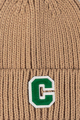 Letter C Patch Cuffed Beanie - Trendsi