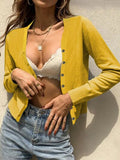 Button Up Long Sleeve Cardigan - Flyclothing LLC