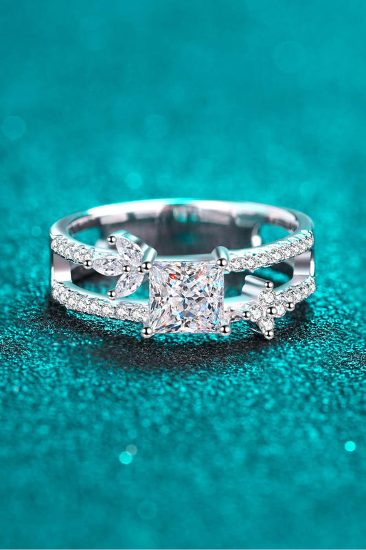 Moissanite Double Layered Ring - Flyclothing LLC