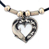 Dolphin Heart Adjustable Cord Necklace - Siskiyou Buckle