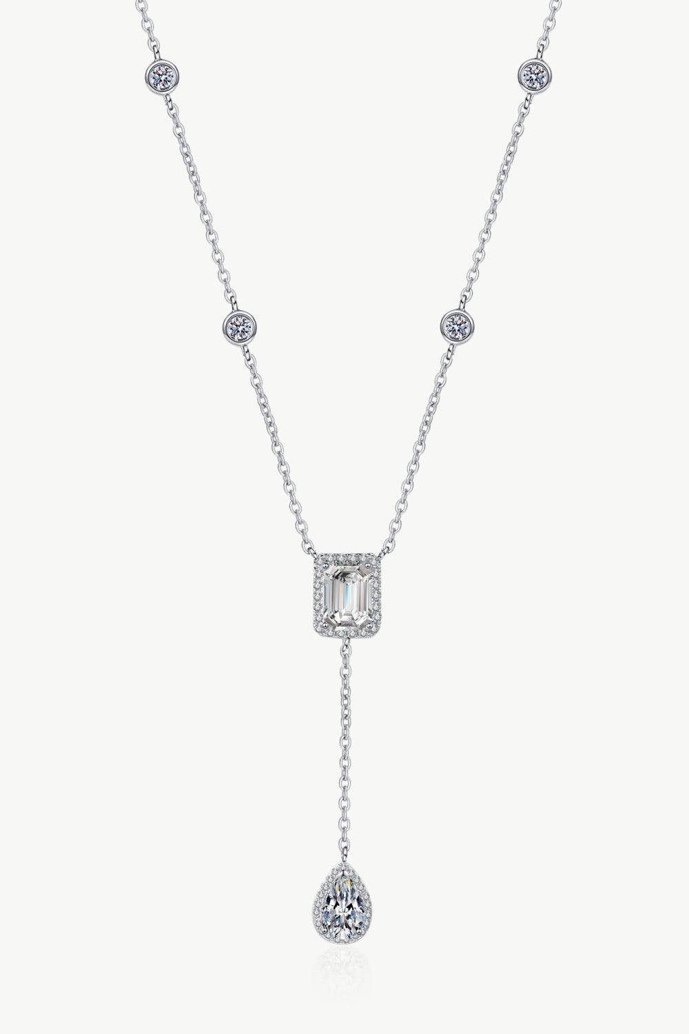 Double Drop Pendant Necklace - Trendsi