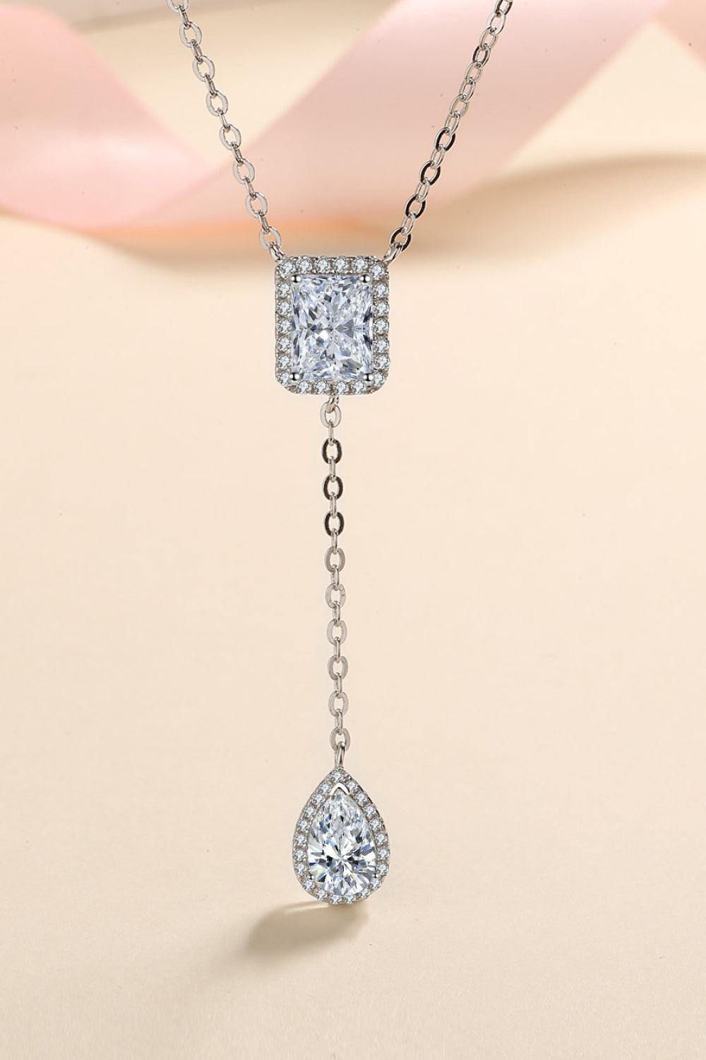 Double Drop Pendant Necklace - Trendsi