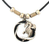 Dragon in a Circle Adjustable Cord Necklace - Siskiyou Buckle