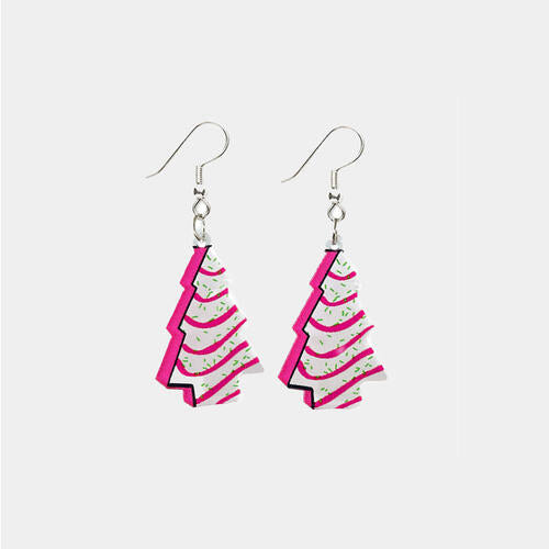 Geometric Shape Acrylic Dangle Earrings - Flyclothing LLC