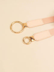 Double Ring Buckle Elastic PU Belt - Flyclothing LLC