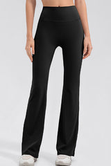 High Waist Straight Active Pants - Flyclothing LLC