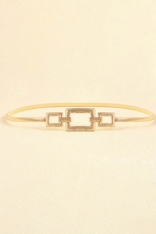 Square Shape Zinc Alloy Buckle Iron Belt - Flyclothing LLC