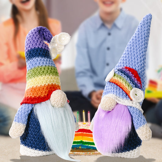 Two-Piece Rainbow Stripe Gnomes - Flyclothing LLC