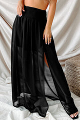 Slit High Waist Maxi Skirt - Flyclothing LLC