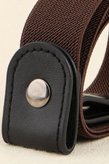 PU Elastic Snap Closure Belt - Flyclothing LLC