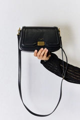 David Jones PU Leather Crossbody Bag - Trendsi