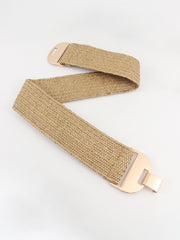 Alloy Buckle Elastic Belt - Trendsi