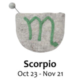 Felt Scorpio Zodiac Clutch - Flyclothing LLC